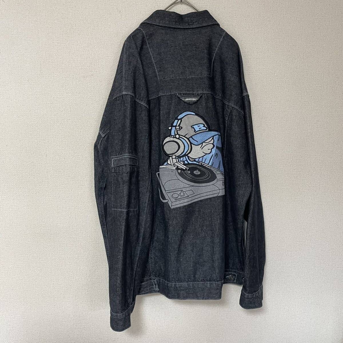 【超希少品・ヴィンテージ・90s】 SOHK School of hard knocks スクールオブハードノックス　デニムジャケット　大きいサイズ　2XL_画像3