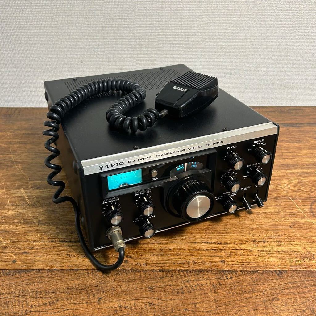 TRIO TR-5200 6m AM-FM HOME TRANSCEIVER electrification only verification Junk transceiver transceiver amateur radio Trio 