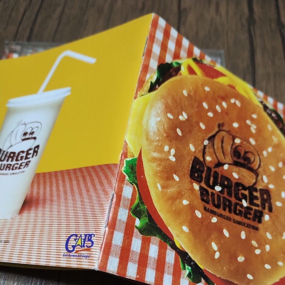 PlayStation プレイステーション プレステ PS1 PS ソフト 中古 バーガーバーガー BURGER ギャップス 経営 舌ゲー ハンバーガー 管cの画像8