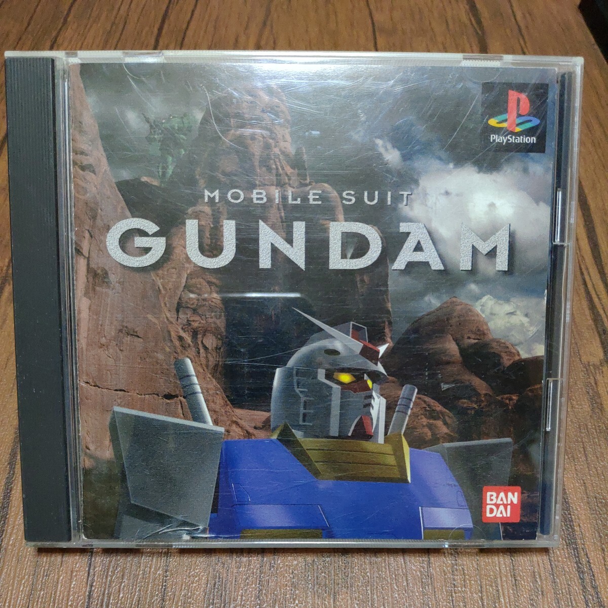 PlayStation プレイステーション プレステ PS1 PS ソフト 中古 機動戦士ガンダム 初回出荷 ステッカー バンダイ 管g_画像1