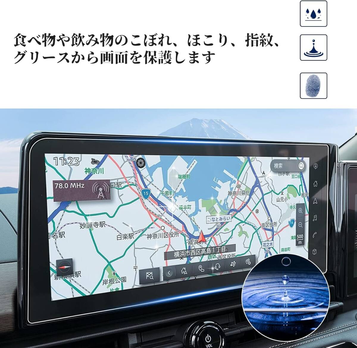 2枚カーナビ+2枚カーメーター SHAOHAO 改良済み 新型 2022 日産 セレナSERENA C28型 6代目 PET製フィ_画像5