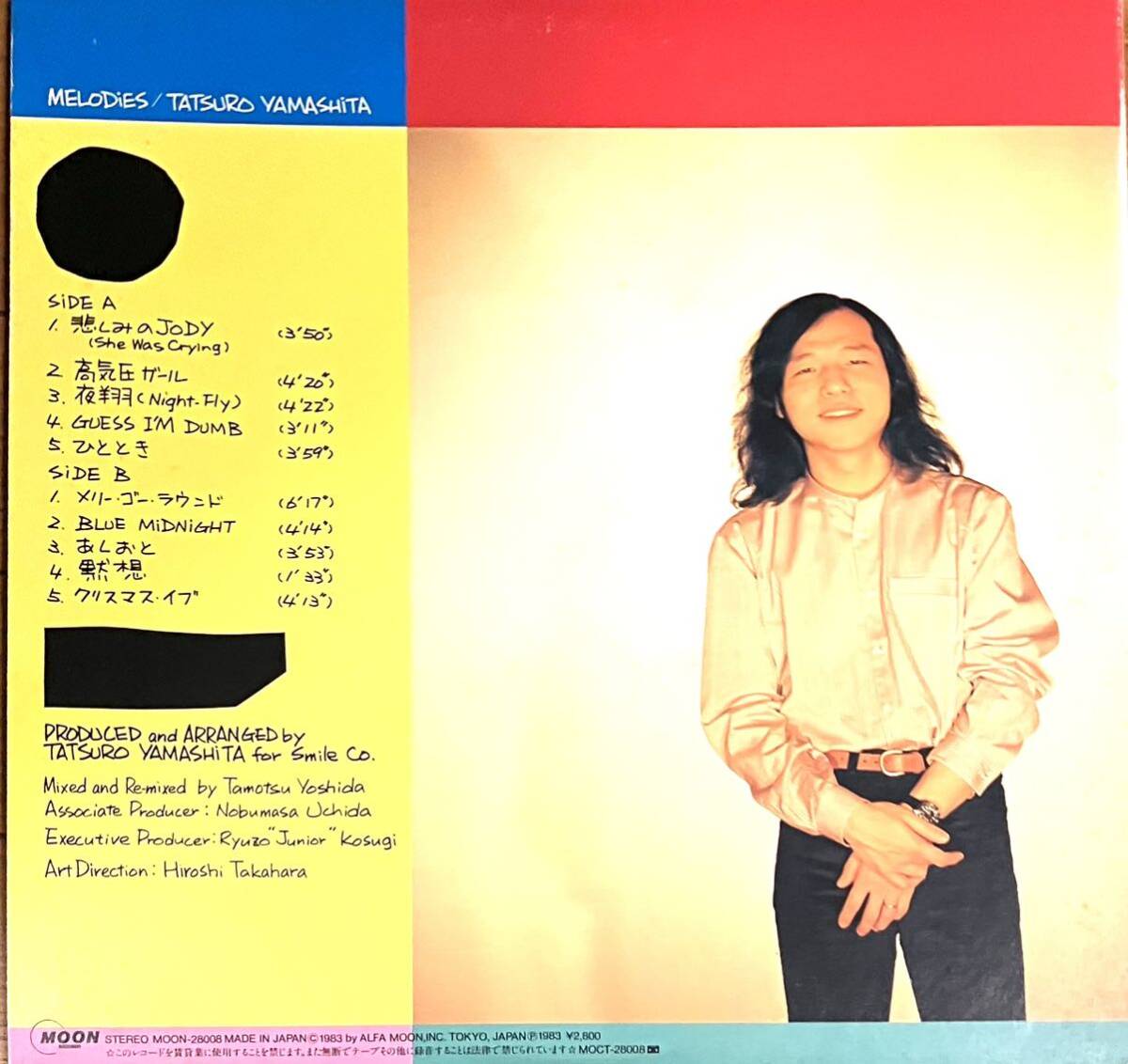 【帯付LP】 山下達郎 - Melodies ディスク クリーニング済 Tatsuro Yamashita AOR レコードの画像2