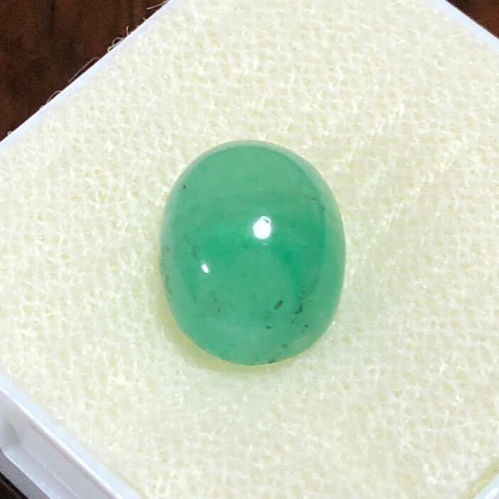 天然 エメラルド カボション 3.6 ct ルースの画像4