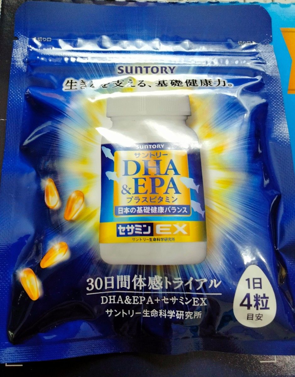 サントリー DHA＆EPA＋セサミンEX 30日分 120粒 × 1袋