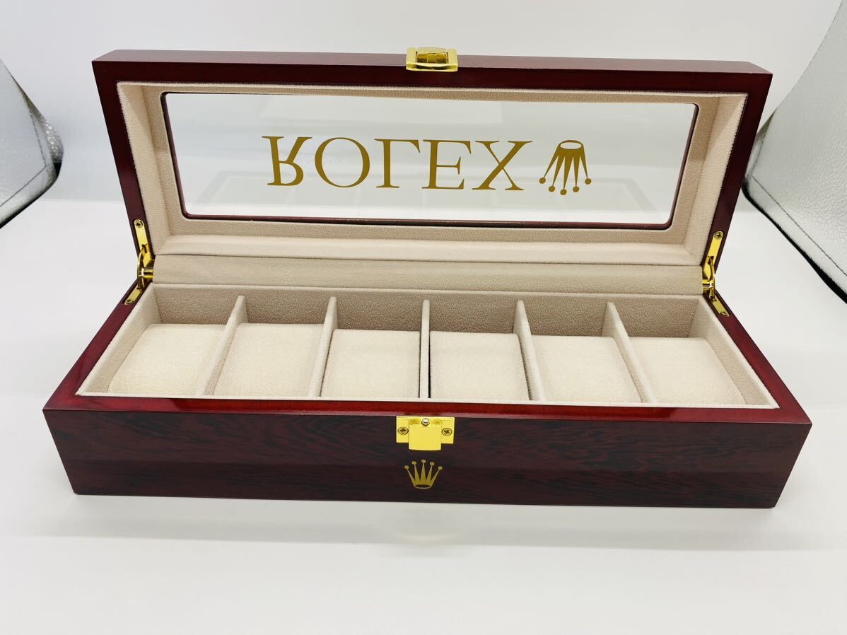  rare abroad limitation Rolex ROLEX 6ps.@ storage box display case arm clock case collector oriented Novelty not for sale collection box 