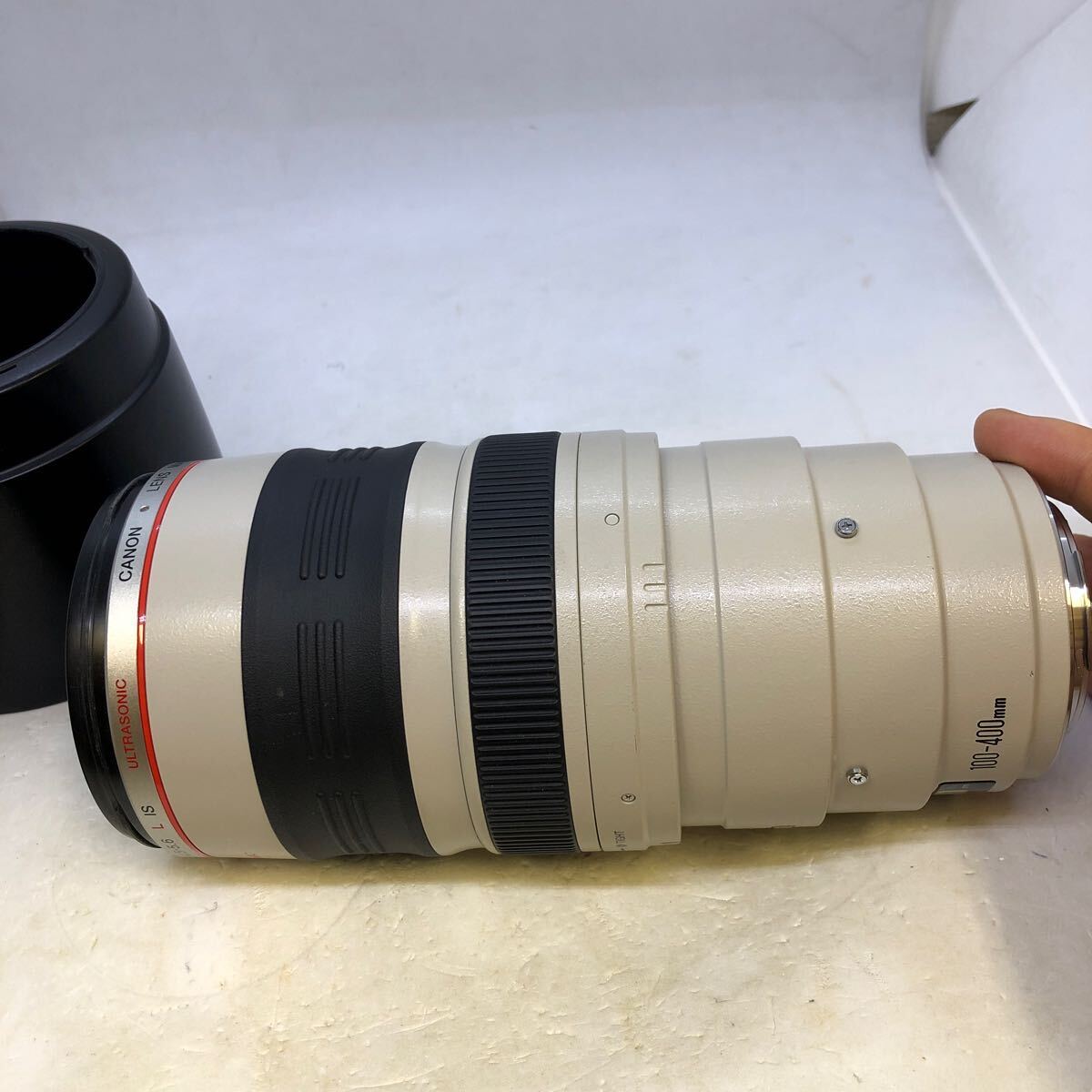 1円～Canon キャノン EF100‐400ｍｍ ZOOM LENS ULTRASONIC 1:4.5-5.6 望遠ズームレンズ 動作品 現状渡しの画像2