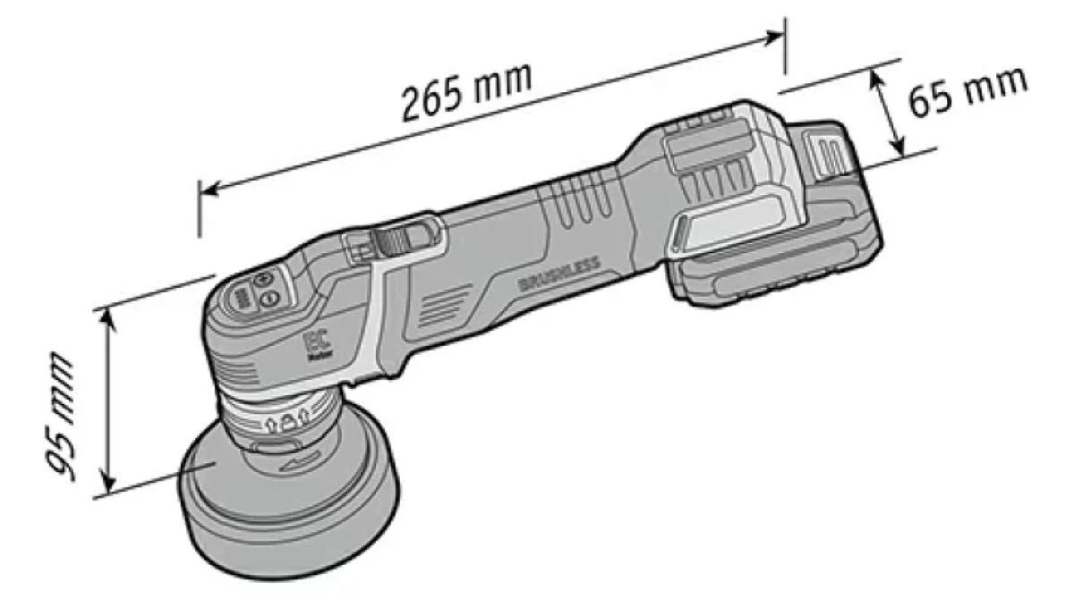 【新品 未使用品】フレックス (Flex) ダブルアクション ポリッシャー Proton Cordless Double