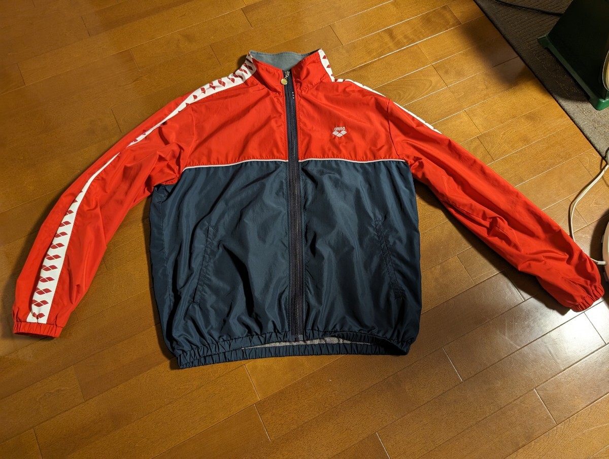  beautiful goods XL Arena windbreaker top and bottom set swim full Zip jacket 