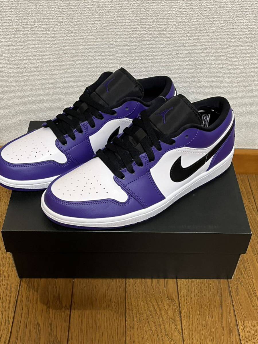 未使用★NIKE AIR JORDAN 1 LOW COURT PURPLE 27.5cm ★エアジョーダン1 ロー コートパープル 27.5cm 553558-500