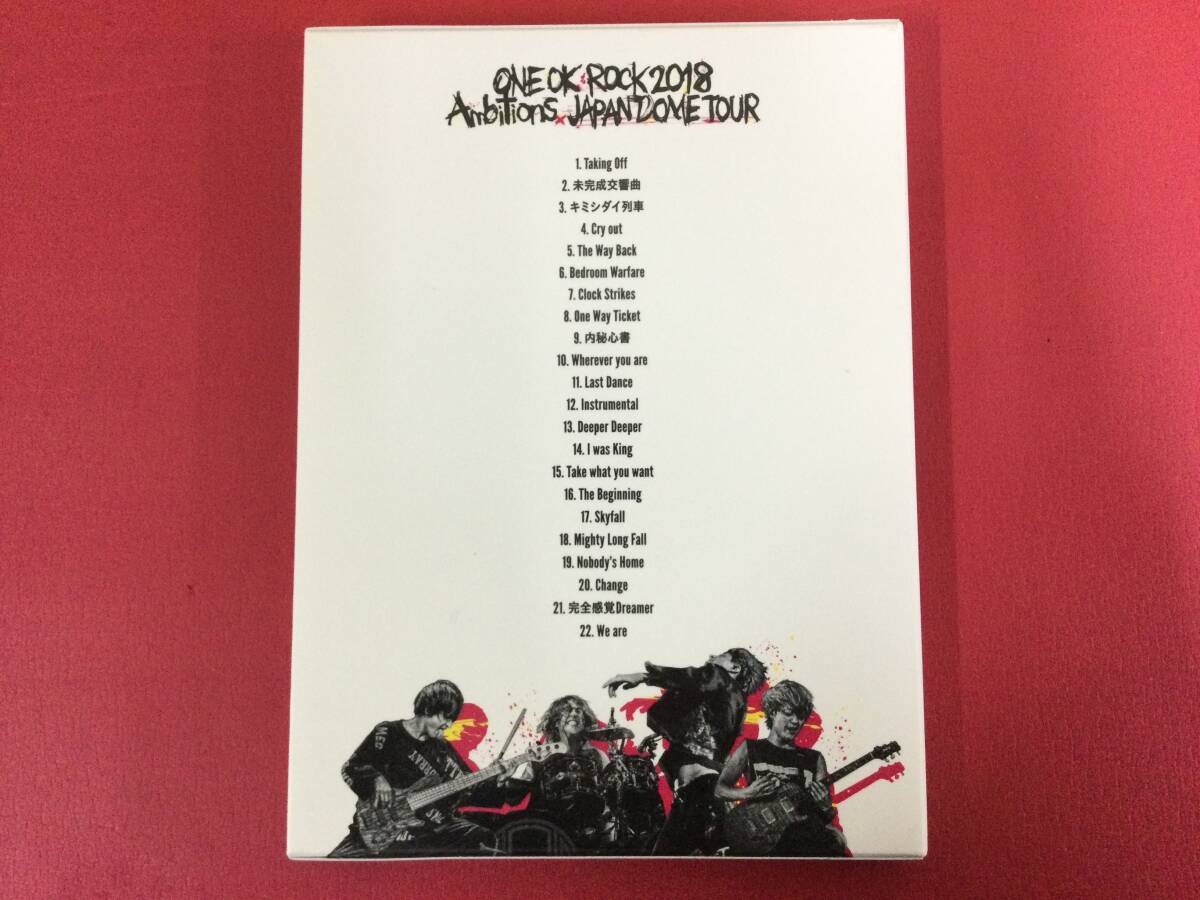 【F8681/60/0】DVD★ONE OK ROCK 2018 AMBITIONS JAPAN DOME TOUR★2枚組★邦楽★ロック★バンド★TAKA★ワンオクロック★ブックレット付きの画像2