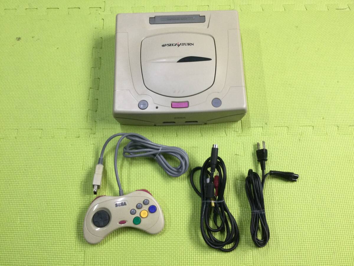 【GN5030/100/0】動作確認済★セガサターン 本体セット★HST-0014★SS★SEGA SATURN★セガ★レトロゲーム★ケーブル類, コントローラー付き_画像4