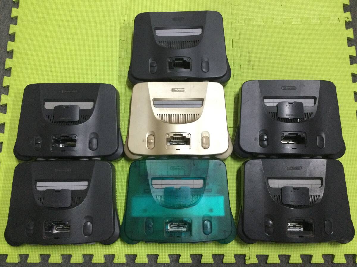 [GN5142/120/0] Junk * Nintendo 64* body 7 pcs * controller 7 piece * large amount * summarize * set * nintendo *Nintendo*rokyon*