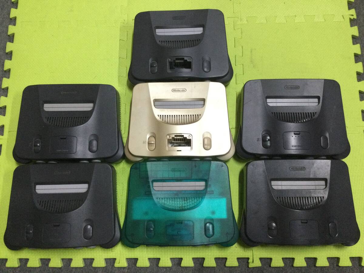 [GN5142/120/0] Junk * Nintendo 64* body 7 pcs * controller 7 piece * large amount * summarize * set * nintendo *Nintendo*rokyon*