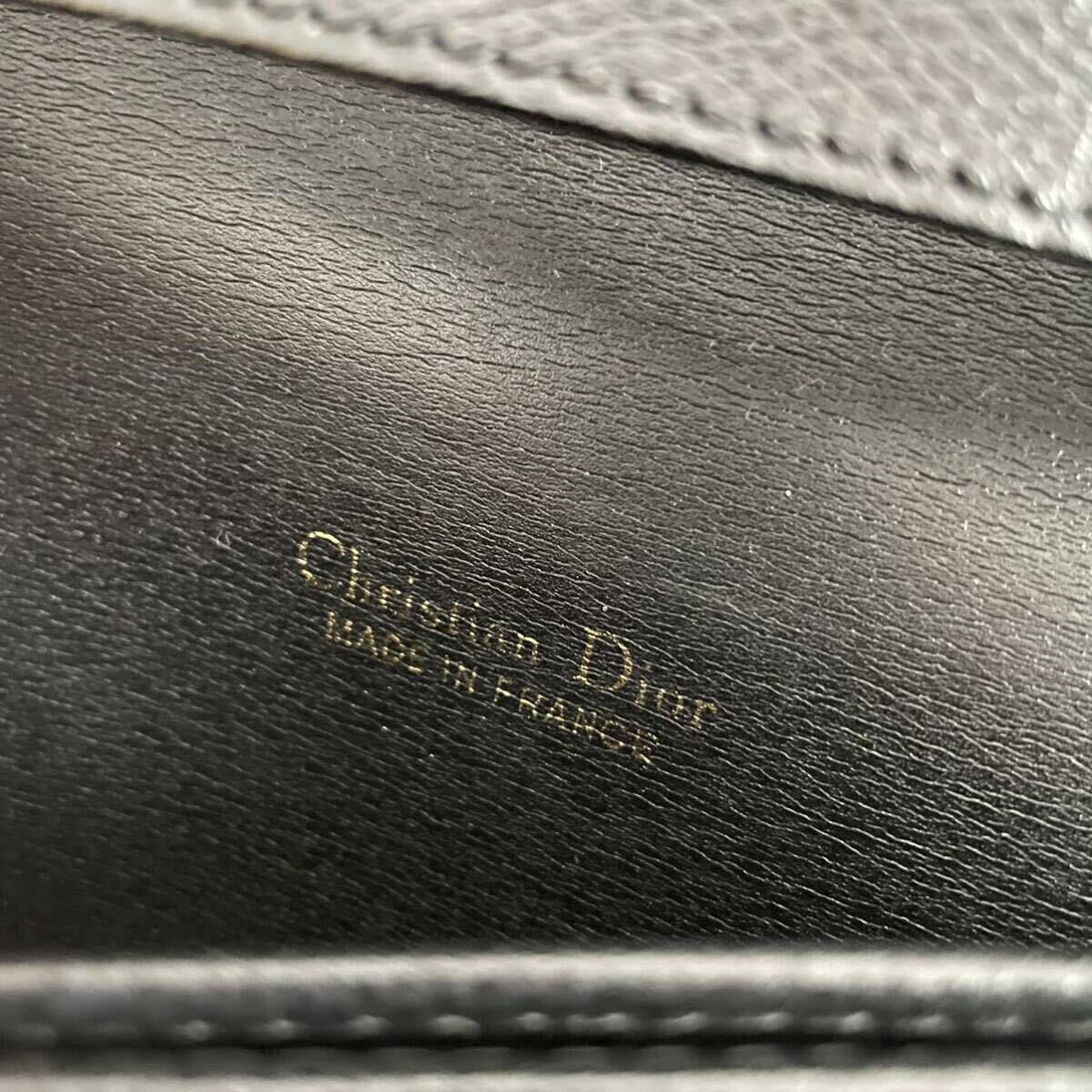 1円【至高の逸品】Christian Dior クリスチャンディオール クラッチバッグ セカンドバッグ ハンドバッグ レザー トロッター ブラック 黒 _画像6