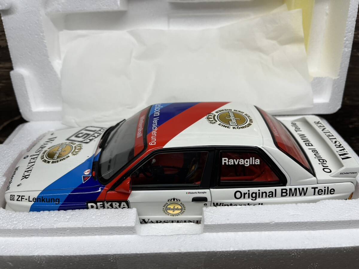 【1円スタート】ミニチャンプス PMA 1/18 BMW M3 M-TEAM SCHNITZER DTM 1989 ビーエムダブリュー ミニカー ⑦_画像2