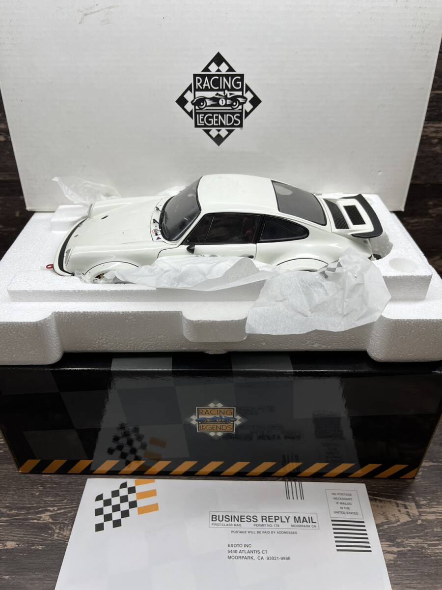 [1 jpy start ]PORSCHE 1/18 934RSR white Porsche RLG18090 EXOTO KYOSHO Kyosho Exoto minicar Ray sing car ②