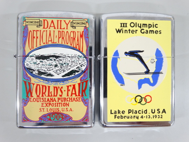 新品 未使用品 1995 1996年製 ZIPPO ジッポ OLYMPIC GAMES COLLECTION Atlanta 7個セット 限定 オリンピック アトランタ ライター USAの画像2