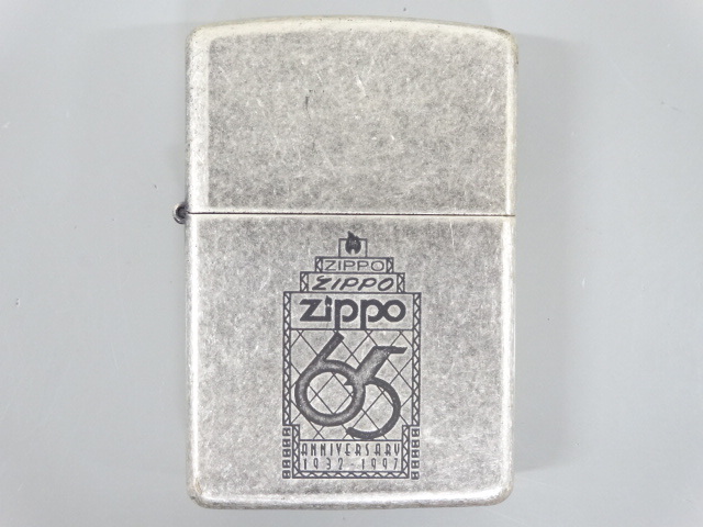 新品 未使用品 1996年製 ZIPPO ジッポ バレル加工 65th 1932 1997 LadyBarbara 卓上スタンド付き シルバー 銀 ライター USA 65周年 限定