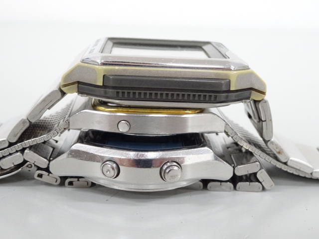 ジャンク 3点セット まとめて CASIO カシオ アラームクロノグラフ W-250 カジキ HOTBIZ VDB-2000 カシオトロン デジタル 腕時計の画像9