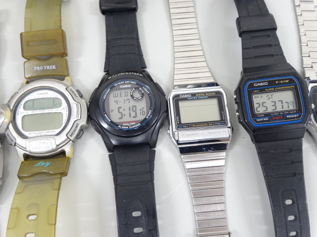 ジャンク 25点セット まとめて CASIO カシオ プロトレック WIRED ワイアード SUUNTO スント REGATTA 他 デジタル 腕時計の画像4