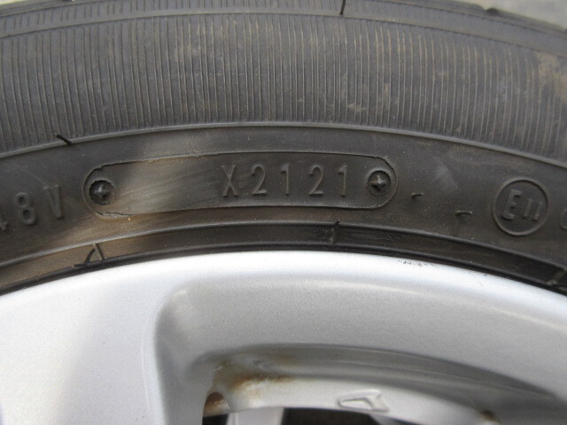 155/65R14 DUNLOP ENASAVE EC300+ 2021年 山あり ダイハツ純正アルミ付4本セットの画像3