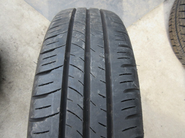 155/65R14 DUNLOP ENASAVE EC300+ 2021年 山あり ダイハツ純正アルミ付4本セットの画像9