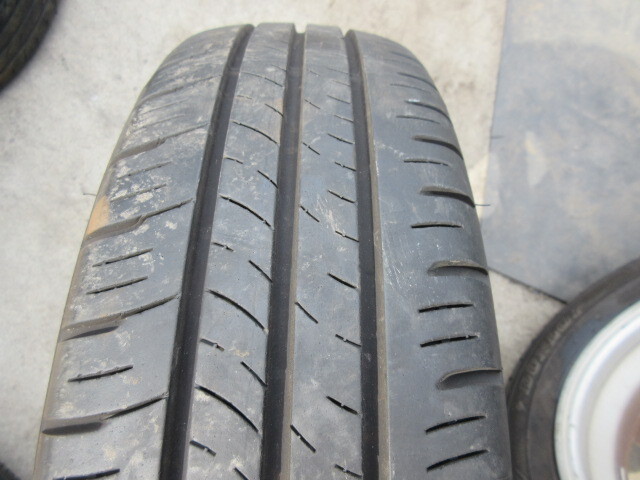 155/65R14 DUNLOP ENASAVE EC300+ 2021年 山あり ダイハツ純正アルミ付4本セットの画像7