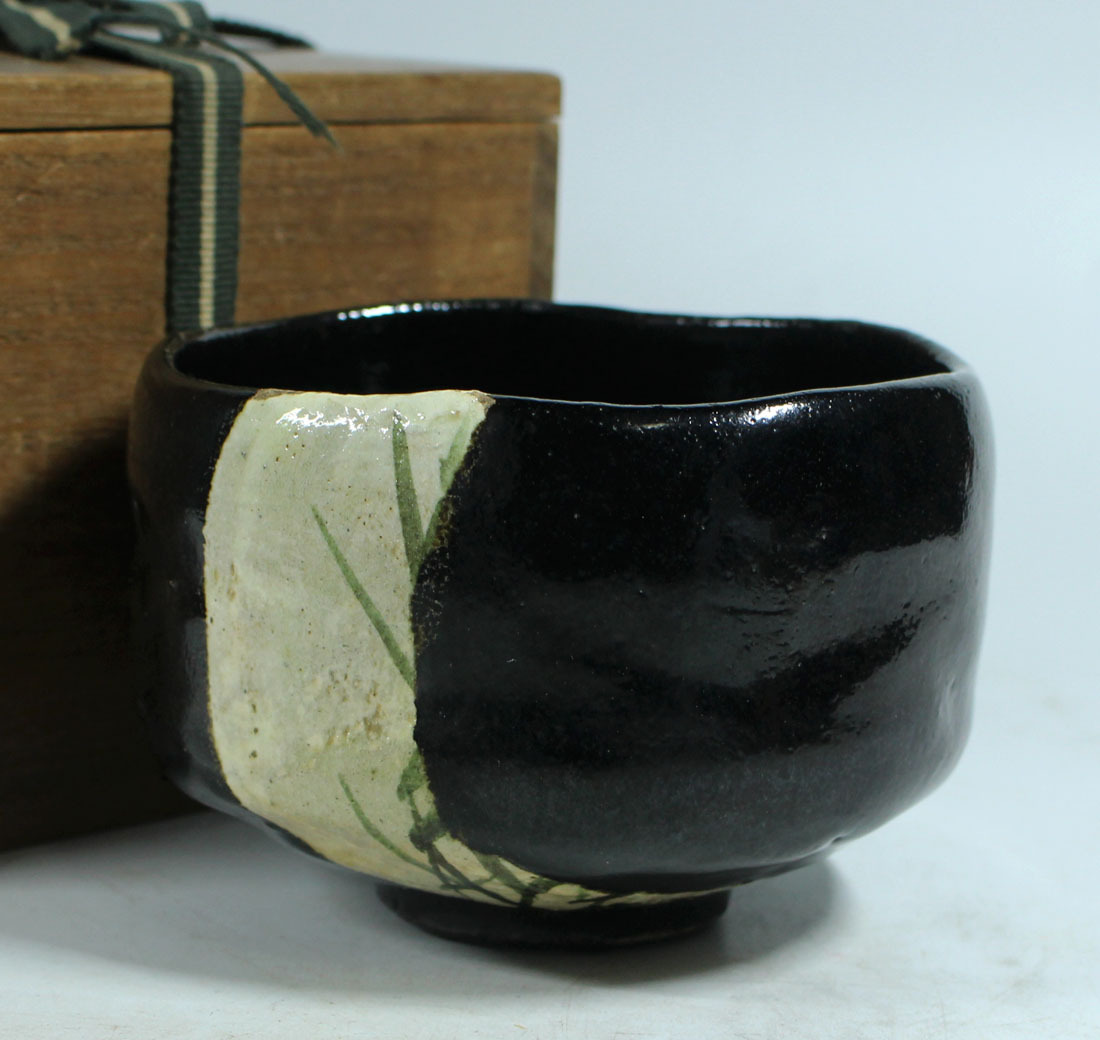 Yahoo!オークション - 銘品 尾形乾山作草図茶碗 Yahoo!オークション - 銘品 尾形乾山作草図茶碗