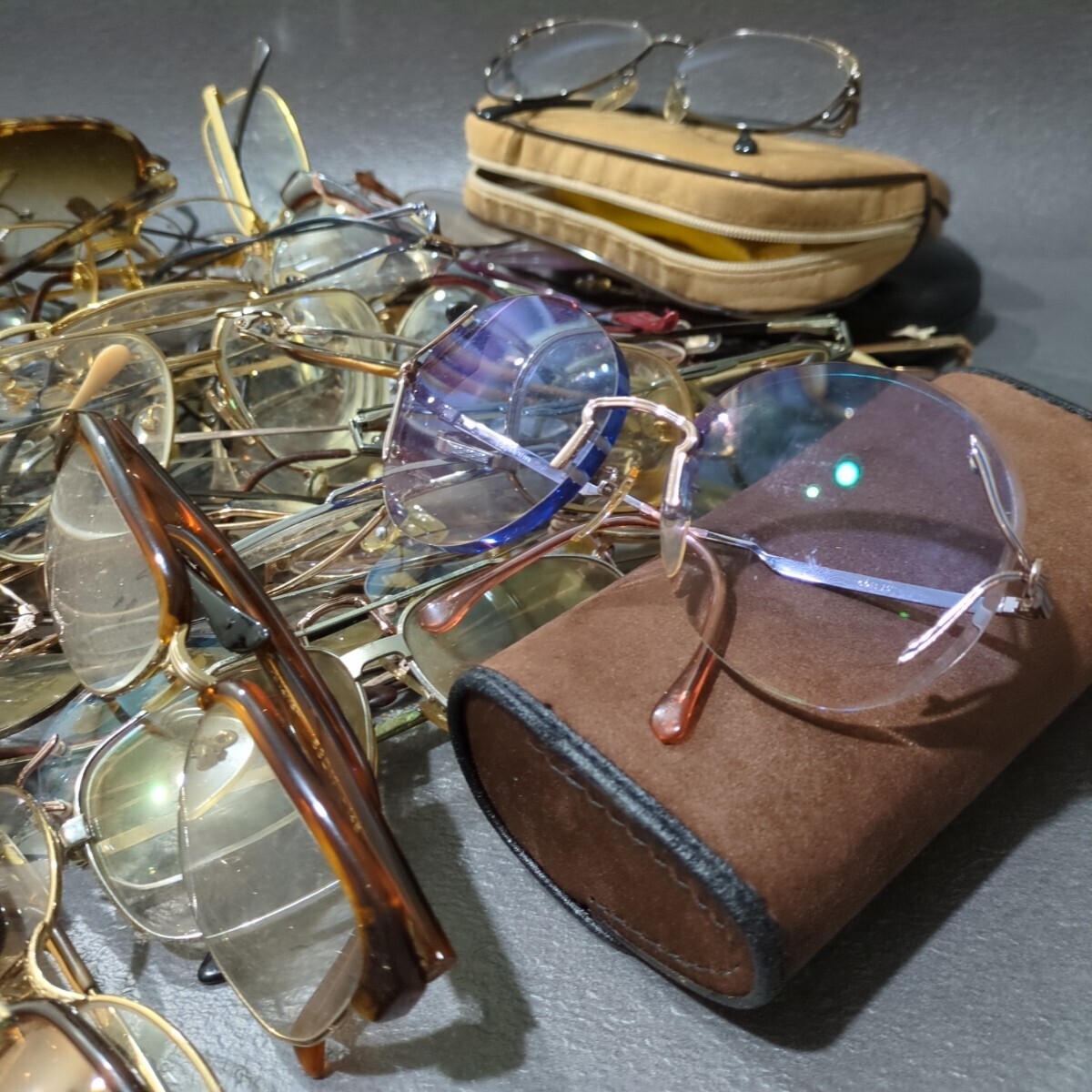 めがね まとめ 75本以上 サングラス 眼鏡 メガネ アイウェア BURBERRY イブサンローラン ysl ランセル レトロなど ジャンク 現状品の画像4