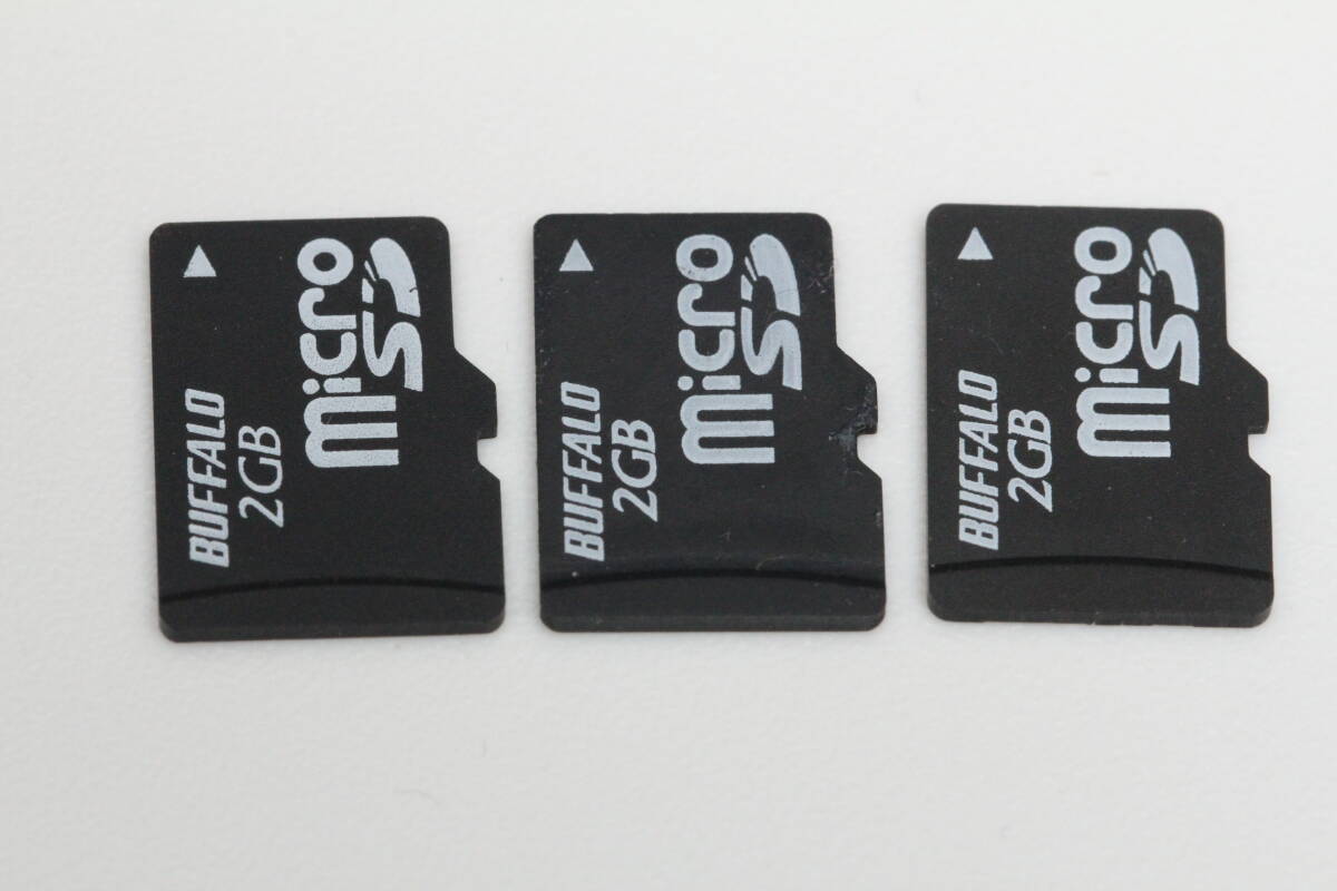 2GB microSD card BUFFALO *3 pieces set *