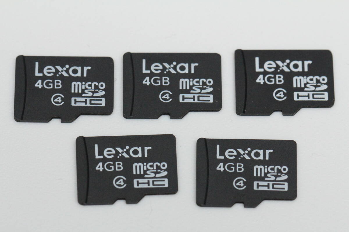 4GB microSDHCカード ●5枚セット● Lexarの画像1