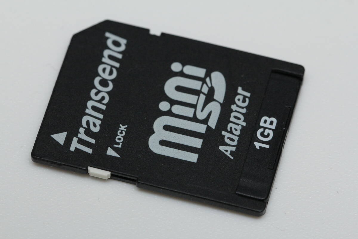 1GB miniSDカード Transcend ●アダプター付●_画像3