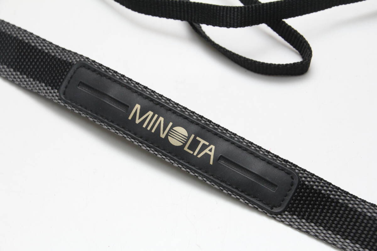 ミノルタ MINOLTA  ストラップ  黒グレー 金文字の画像2