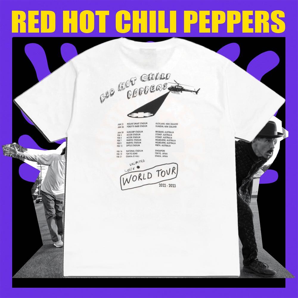 Red Hot Chili PeppersレッチリTee Tシャツ RED HOT CHILI PEPPERS RHCP 2022-2023 UNLIMITED LOVE TOUR OFFICAL GOODS _画像2