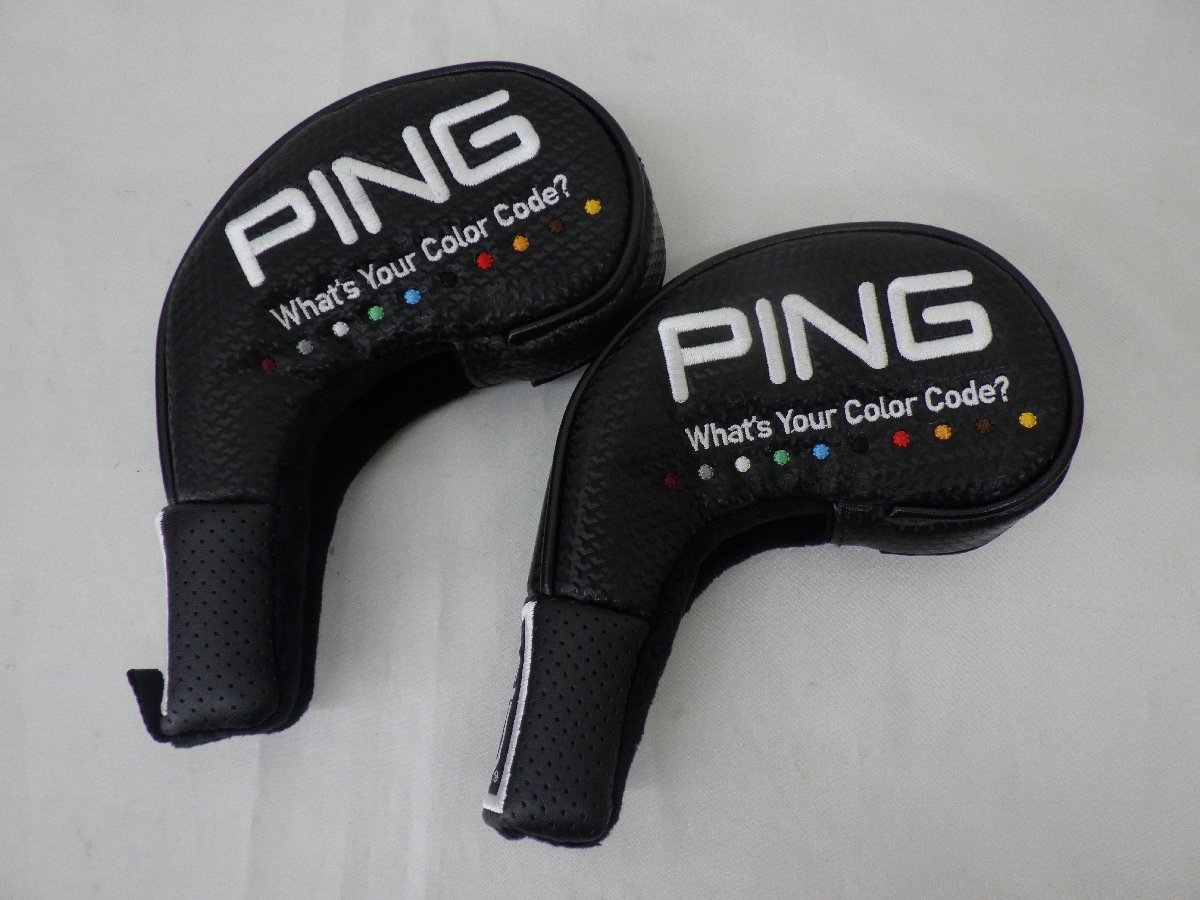 PING ピン ヘッドカバー アイアン用 ２個セット ゴルフ用品 中古品 240119_画像1