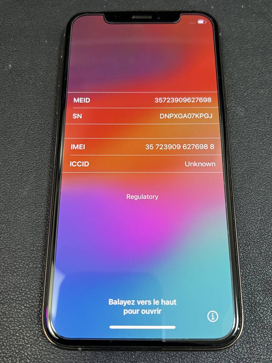まあ美品かな？ 初期化 ログアウト iPhone XS 256GB ゴールド MTE22J/A 元ドコモ SIMフリー 81% 判定○の画像2