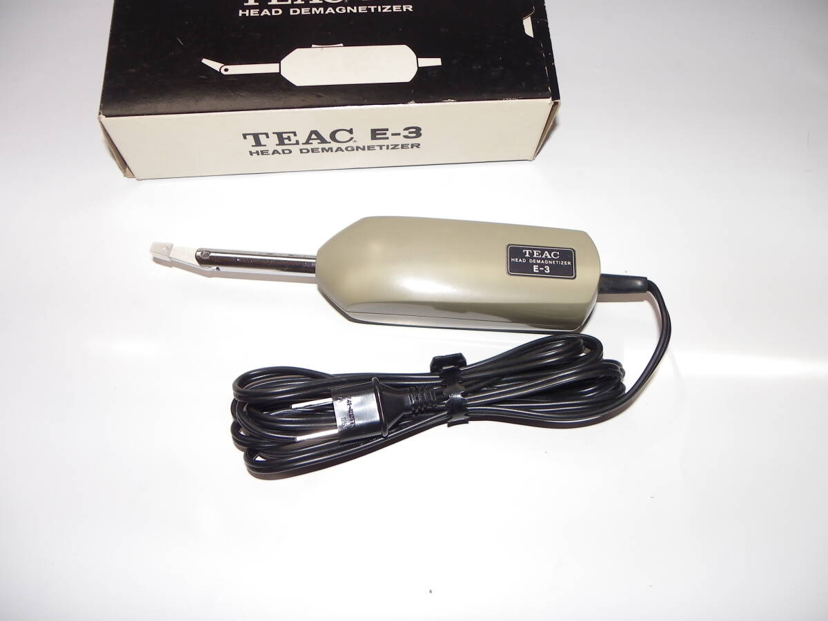 TEAC ティアック E-3 ヘッドイレーサー元箱 取説付き 消磁器 HEAD DEMAGNETIZER 通電確認の画像1