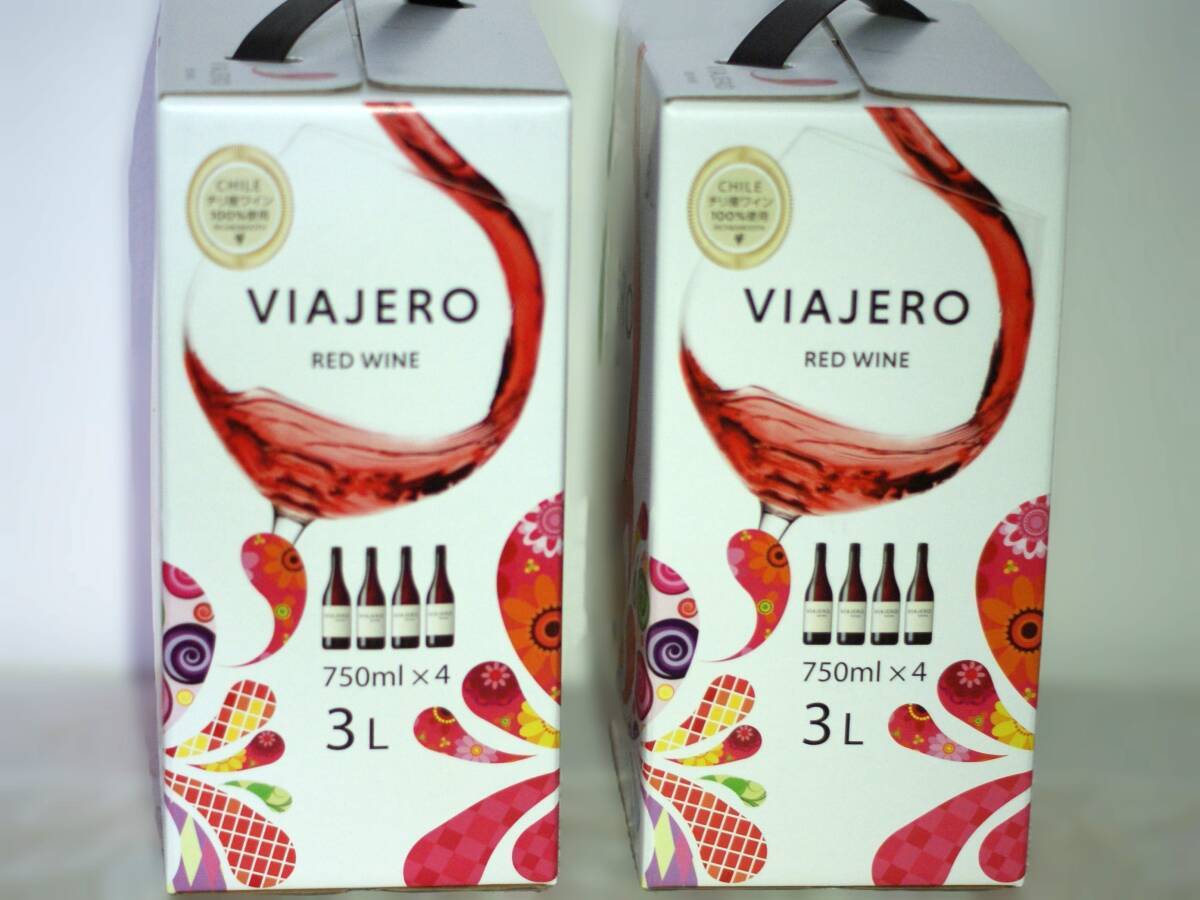 VIAJERO RED WINE 3L 2個 セット 6Lの画像1