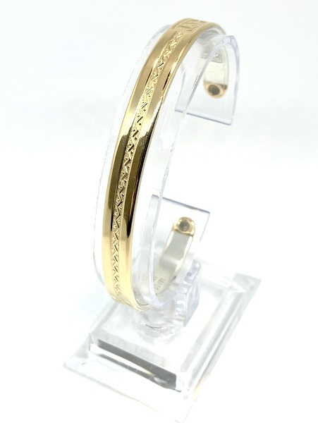 ENERGY 18KARAT 磁気 バングル K18 SILVER 925 シルバー ENERGY 18KARAT 磁気 バングル K18 SILVER 925 シルバー