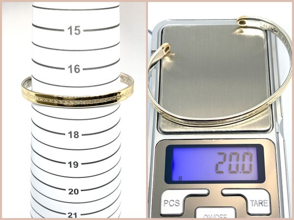 ENERGY 18KARAT 磁気 バングル K18 SILVER 925 シルバー ENERGY 18KARAT 磁気 バングル K18 SILVER 925 シルバー