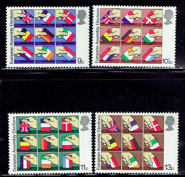  Britain 1979 year Europe .. selection . stamp set 