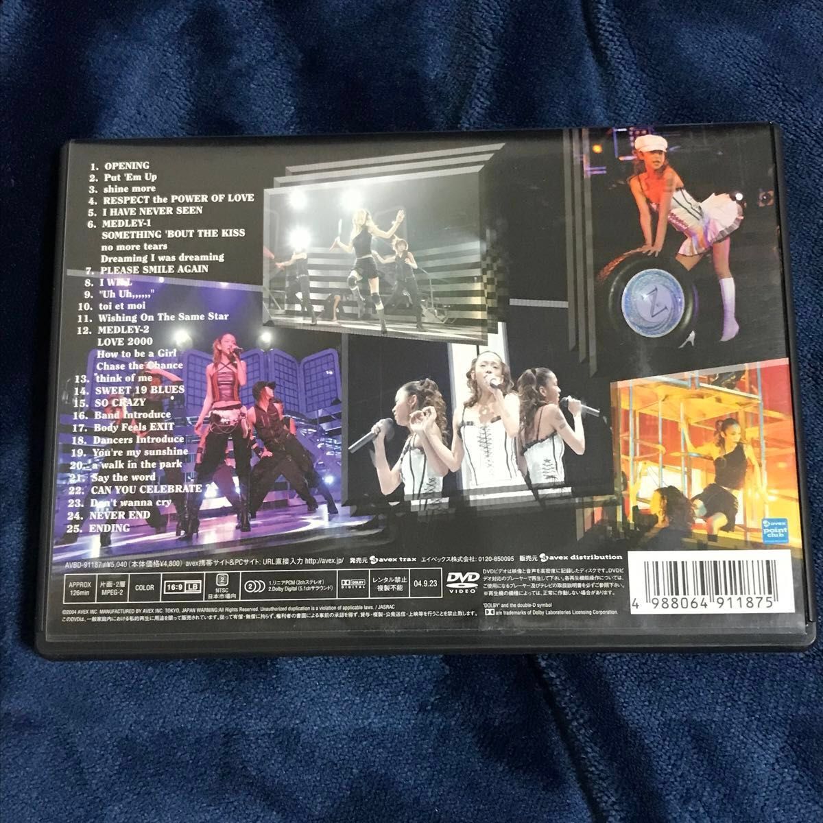 安室奈美恵 DVD SO CRAZY tour featuring BEST singles 2003-2004