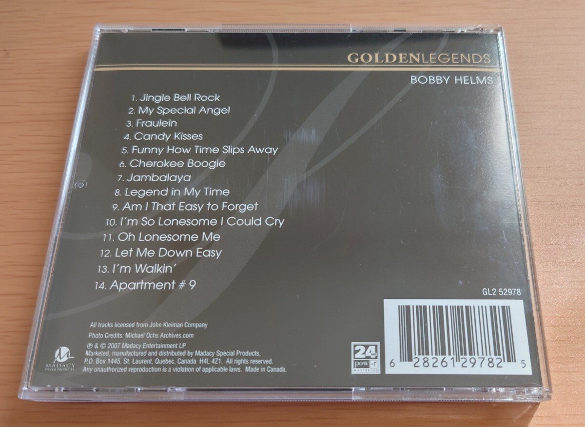 CD Bobby Helms ボビー・ヘルムズ GOLDENLEGENDS/ジングルベル・ロック 輸入盤の画像2