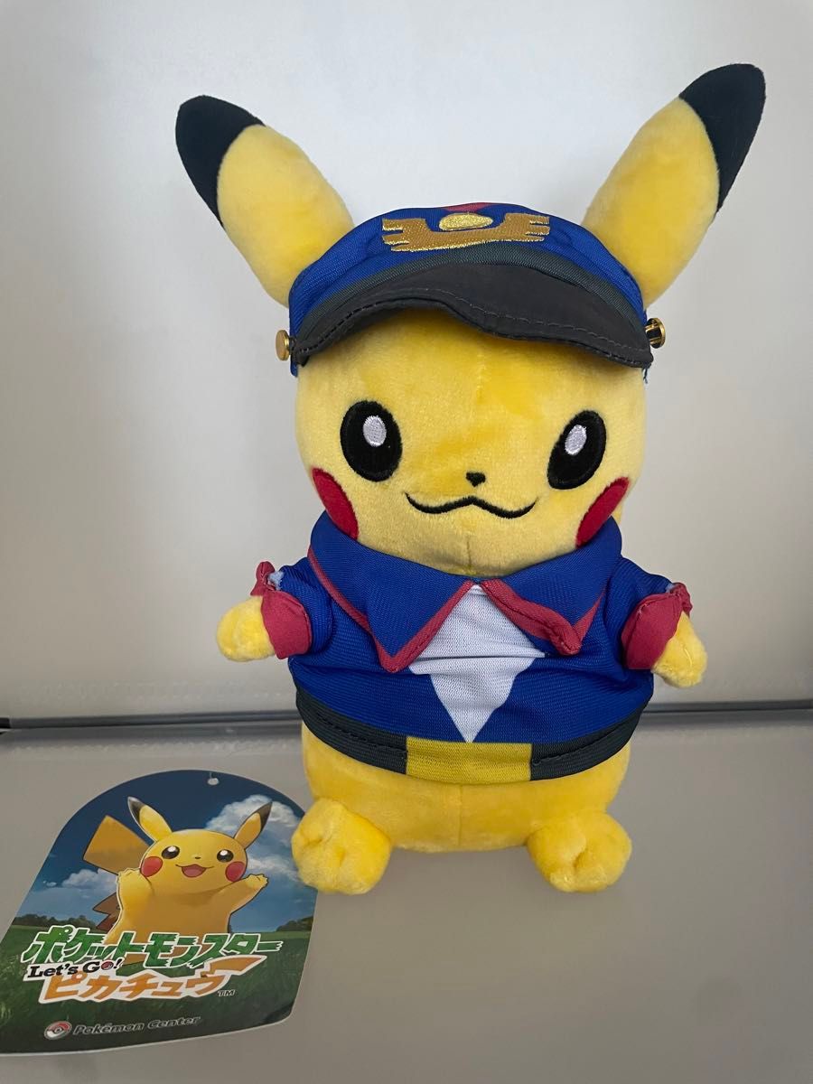 タグ付き　ピカチュウ ポケモンセンター 限定　ぬいぐるみ ポケモン ピカ・ブイ　レッツゴーピカチュウ  ポケセン 