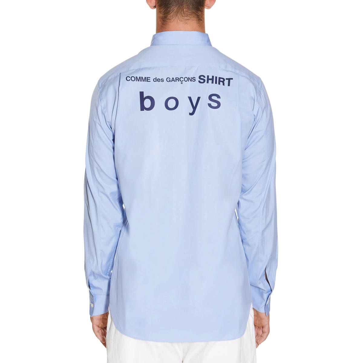 【正規(guī)品】コムデギャルソンシャツボーイズ Comme des Garcons SHIRT BOYS Back Print Poplin Shirt ロゴプリント フランス制 (新品) XL