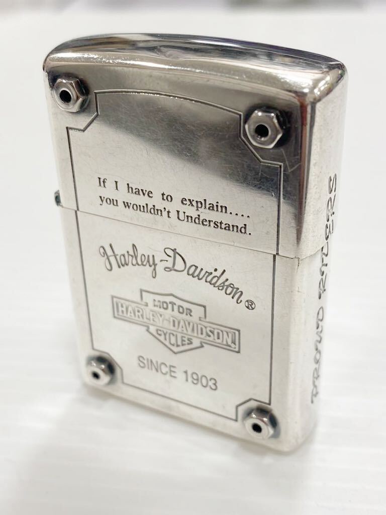 ZIPPO ジッポ ハーレーダビッドソンHARLEY-DAVIDSON/バイク 1999年製 火花確認済み オイルライター の画像1