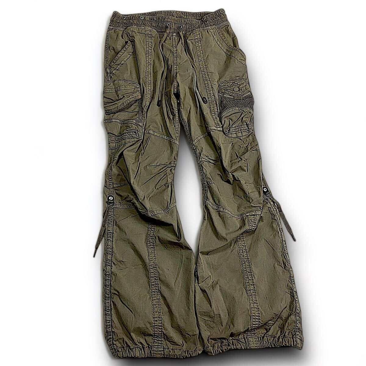 00s G.O.A Archive Parachute Flared Cargo Pants ゴア ミリタリー 