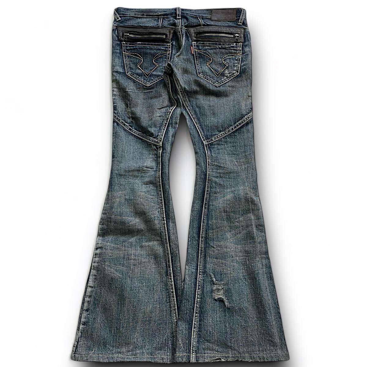 00s Tornado Mart Archive Distressed wash Flared Jeans 00s Tornado Mart Archive Distressed wash Flared Jeans