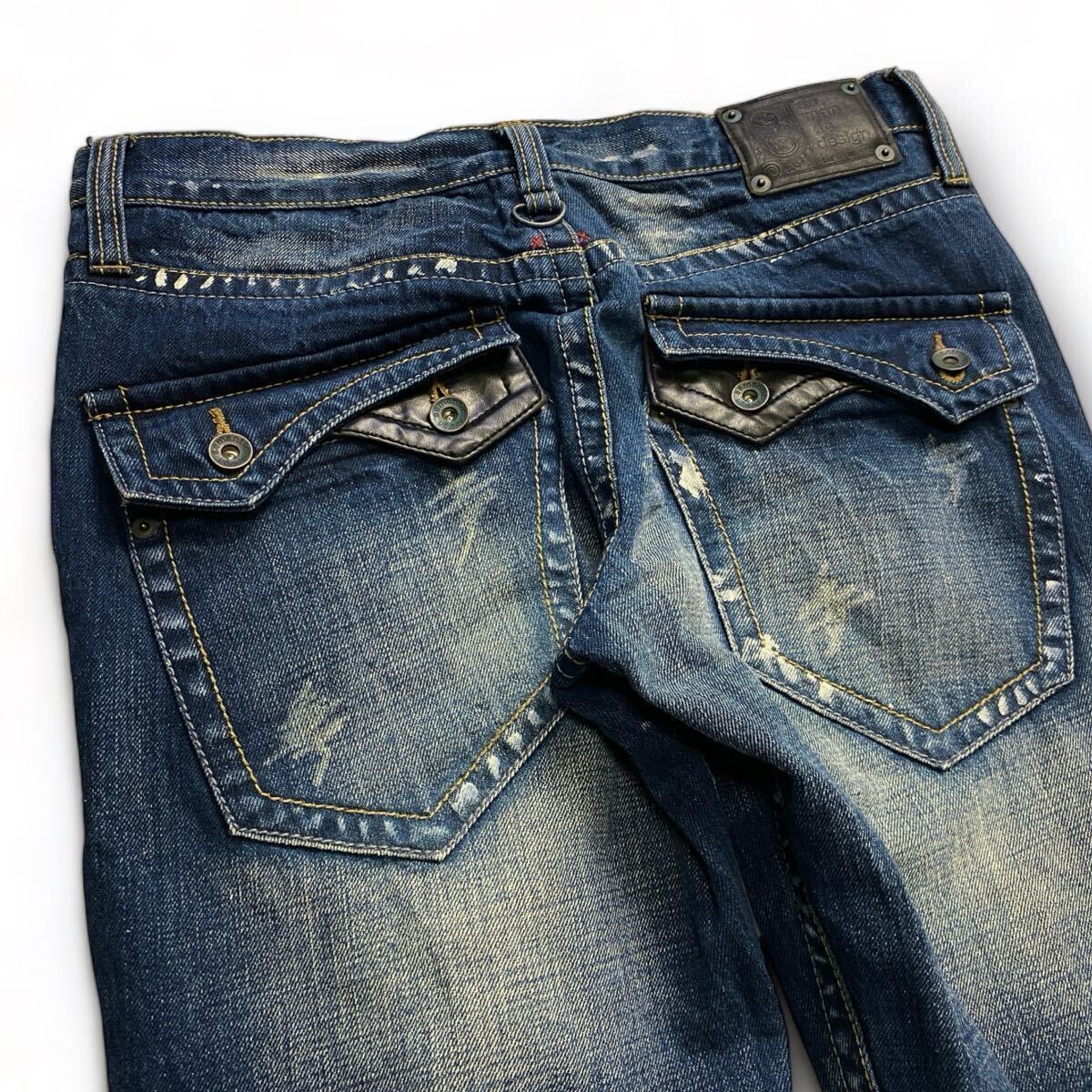 00s Semantic Design Flared Jeans zip デニム パンツ トルネードマート l.g.b ifsixwasnine kmrii 14th addiction tornado mart rare _画像5