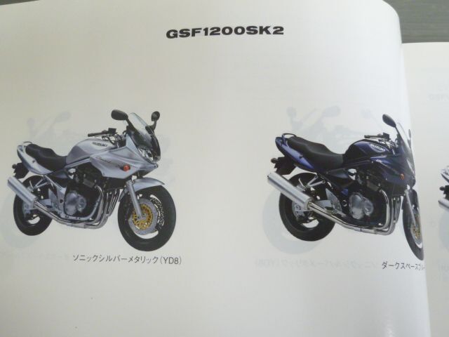 GSF1200 GV77A Y SY SK2 SK3 SK4 4版 スズキ パーツリスト パーツカタログ 送料無料_画像4